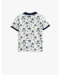  TSHIRT MC POLO ECRU DESIGN 5-6