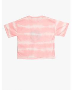  T-SHIRT MC PEMBE DESENLI 910