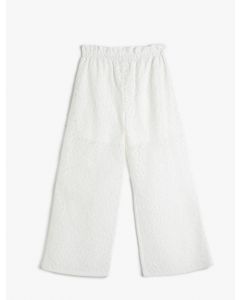 PANTALON BEYAZ DESENLI 4-5