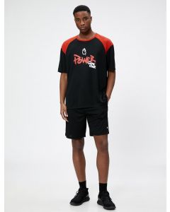  T-SHIRT MC BLACK XXL