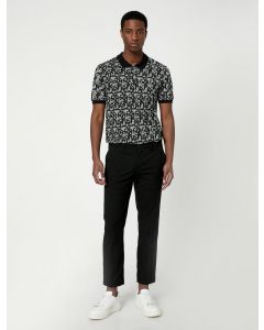 TSHIRT MC POLO GRI DESENLI S