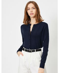 Bouton détaillé cardıgan navy s