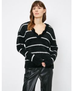  CHANDAILS BLACK STRIPE M
