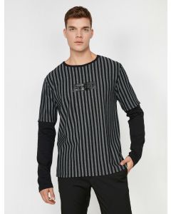  TSHIRT ML BLACK STRIPE M