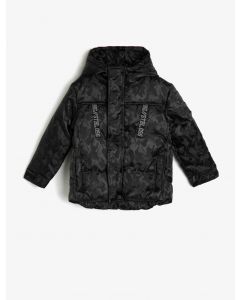 Manteau détaillé camuflage