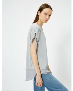  T-SHIRT MC GREY S