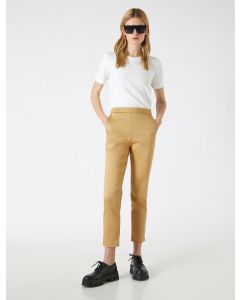 Pantalon à poches camel 34