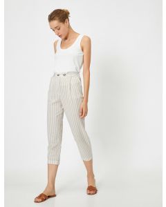 PANTALON BEIGE STRIPE 34