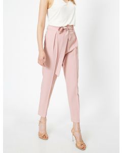 Pantalon à taille nouée