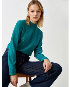 Chemisier à motifs DARK-GREEN 38