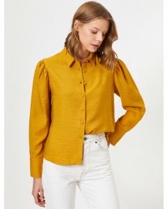 Chemise à boutons mustard 38