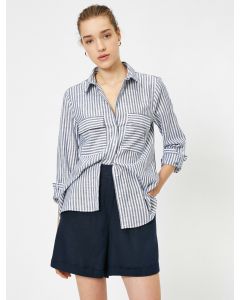  CHEMISES ML MARINE STRIPE 42