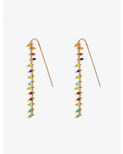 Boucles d'oreilles perles colorées