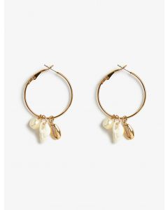 Boucles d'oreilles bague coquillage