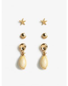 Ensemble de boucles d'oreilles coquillage GOLD T