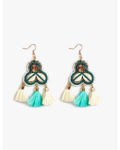 Boucles d'oreilles à franges en perles