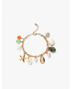 Bracelet chaîne à détails de perles