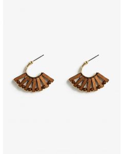Boucles d'oreilles en perles de bois