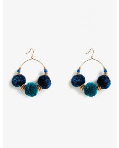 Boucles d'oreilles pompon