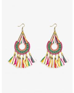 Boucles d'oreilles à pampilles perlées