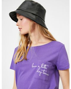 T-shirt à imprimé lettre