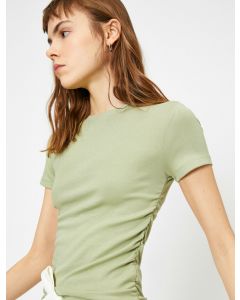 T-shirt à col rond green l