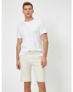  SHORTS ECRU CHECK 40