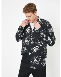  CHEMISES ML BLACK DESIGN L