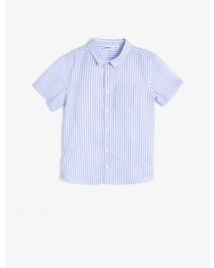  CHEMISES MC BLUE STRIPE 6-7