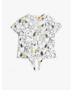  T-SHIRT MC ECRU DESIGN 3-4