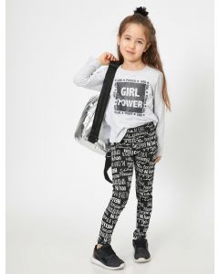  LEGGINGS BLACK DESIGN 3-4