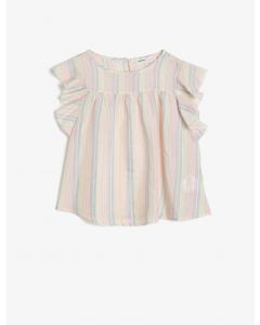  BLOUSE MC BLUE STRIPED 910