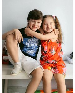  BLOUSE MC RED DESIGN 4-5