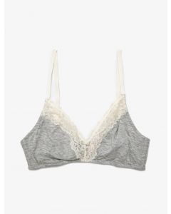 Soutien-gorge doux lacé grey-melange m