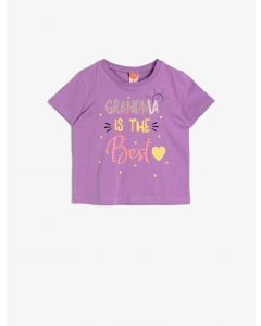  T-SHIRT MC AUBERGINE 3-6