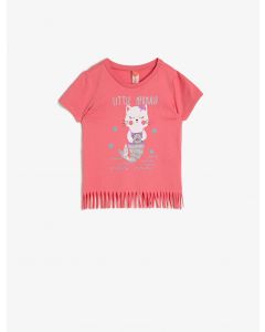  T-SHIRT MC PINK 3-6