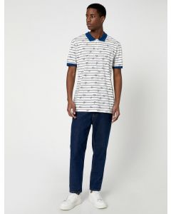 TSHIRT MC POLO BEYAZ DESENLI XL