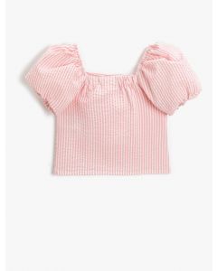  BLOUSE MC ROSE STRIPE 112