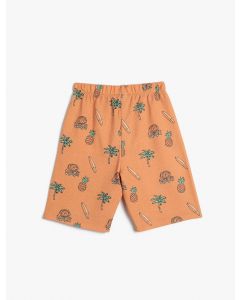 SHORTS TURUNCU DESENLI 910