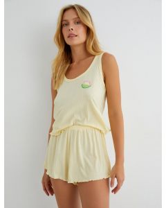  ENSEMBLES DE PYJAMA EN MAILLE YELLOW XL