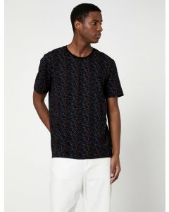  T-SHIRT MC BLACK DESIGN S
