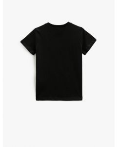T-SHIRT MC BLACK 7-8
