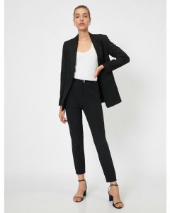 Pantalon cigarette à ceinture