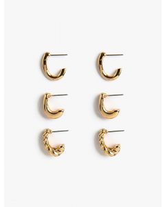 Ensemble de boucles d'oreilles multiples GOLD T