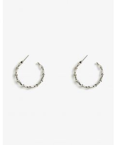 Boucles d'oreilles créoles en pierres précieuses SILVER T