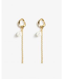 Boucles d'oreilles chaîne de perles