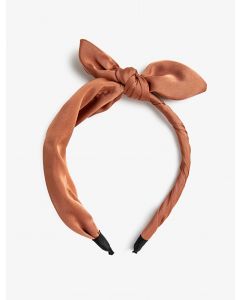 Noeud cheveux couronne satin