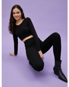 Jambières unies black xs