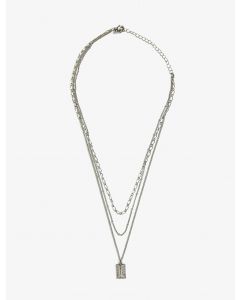Collier chaîne superposé A-SILVER T