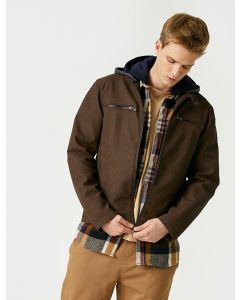 Veste de motard façon nubuck